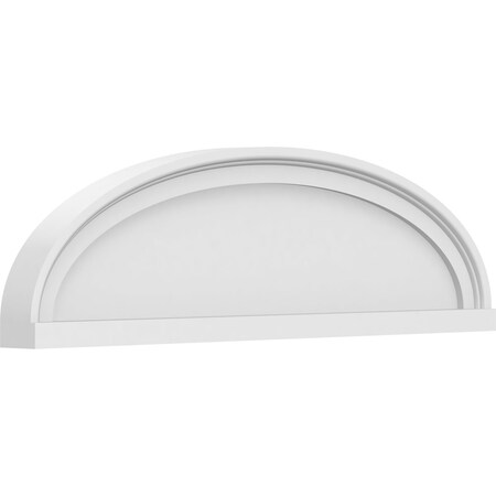 Ekena Millwork Elliptical Smooth Architectural Grade PVC Pediment, 28"W x 8"H x 2"P PEDPS028X080ELL00
